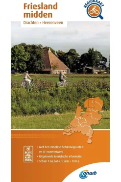 ANWB Friesland Midden 7 fietskaart r/v