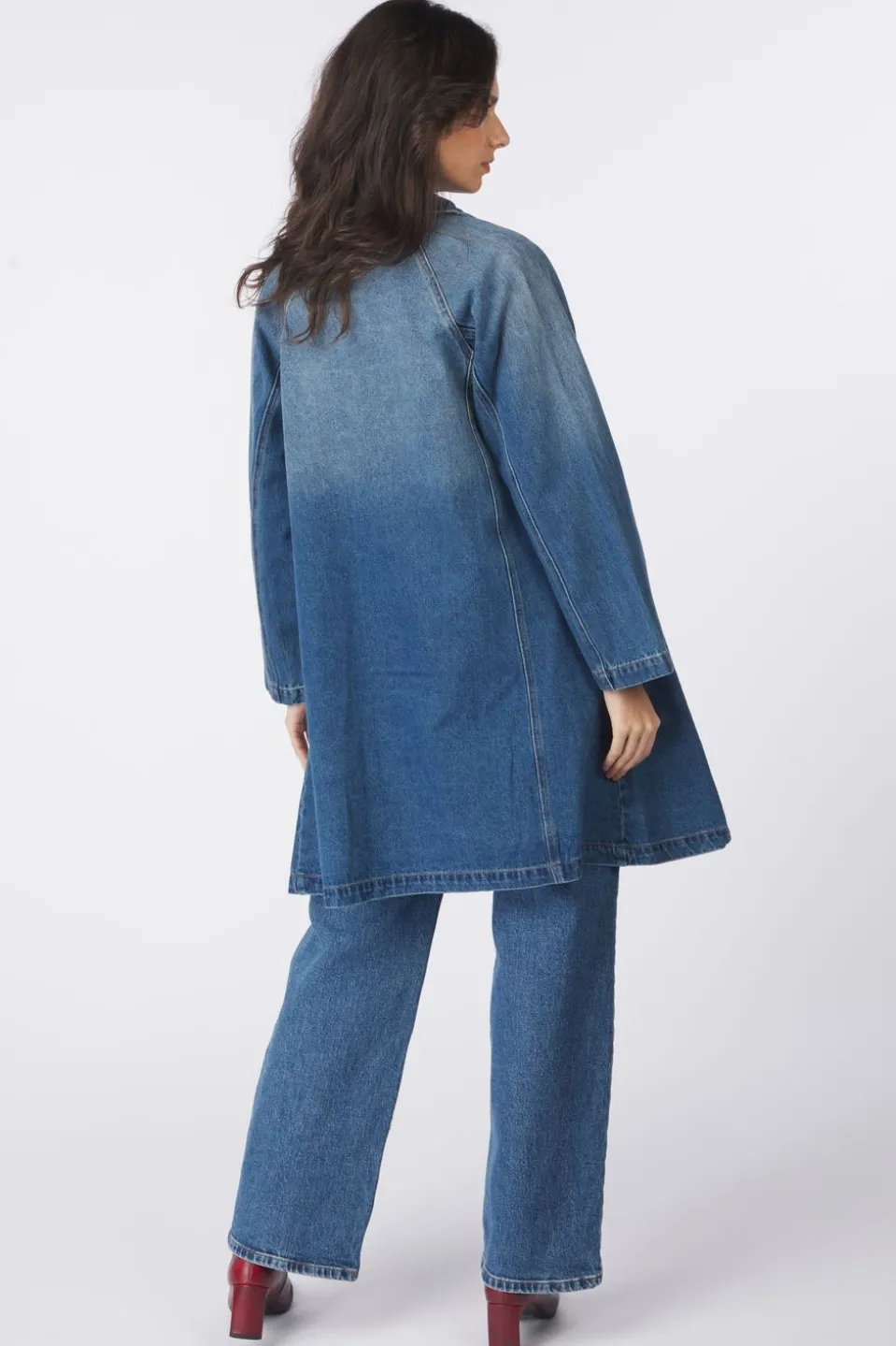 AWARE Jeansjas Sophie Long Denim Coat