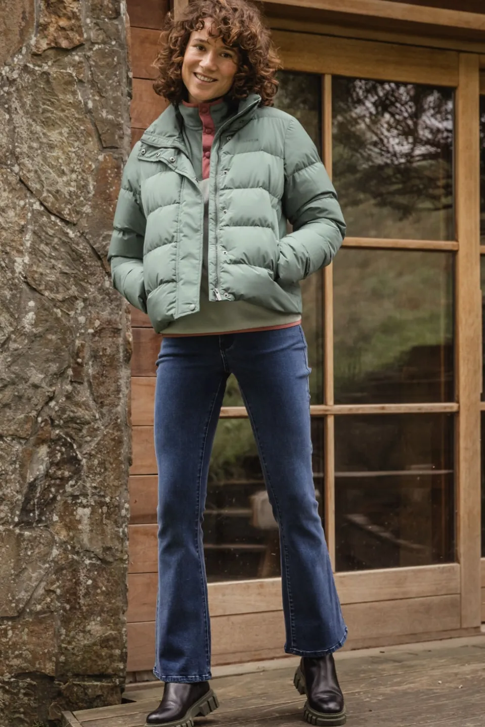 Ayacucho Donsjas Aarhus Recycled Cropped Button Jacket W