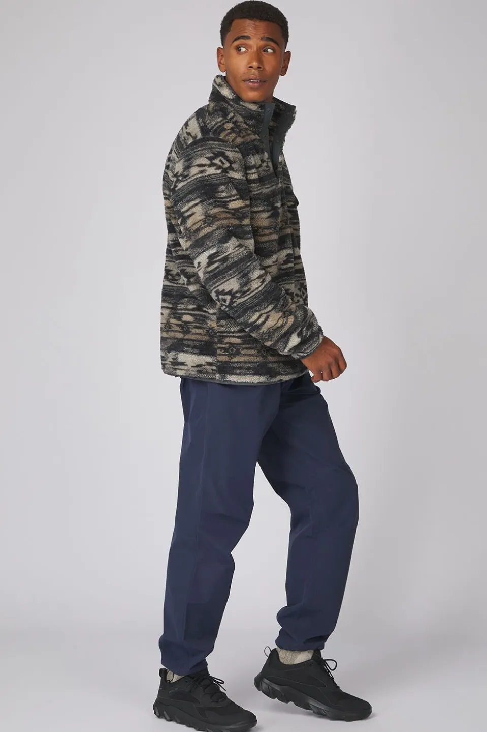 Ayacucho Fleece Chalten Printed Snap Button M