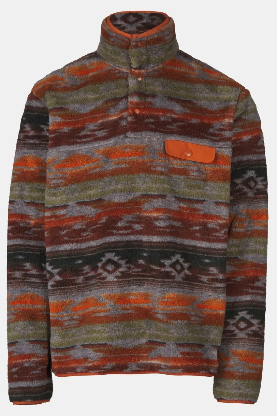 Ayacucho Fleece Chalten Printed Snap Button M