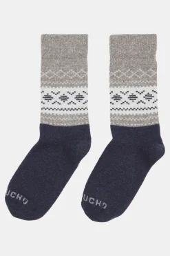 Ayacucho Wandelsokken Light Block Patterned Crew Wool