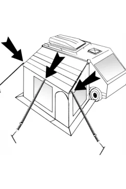Bo-Camp Accessoire Stormlijn Set Universeel 3 Stuks Van 5 Meter