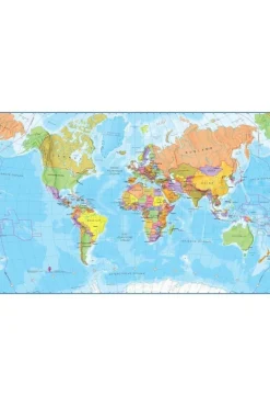EXTRAGOODS Wereld puzzel Fridge magnets MI 100 stukken 33x23cm