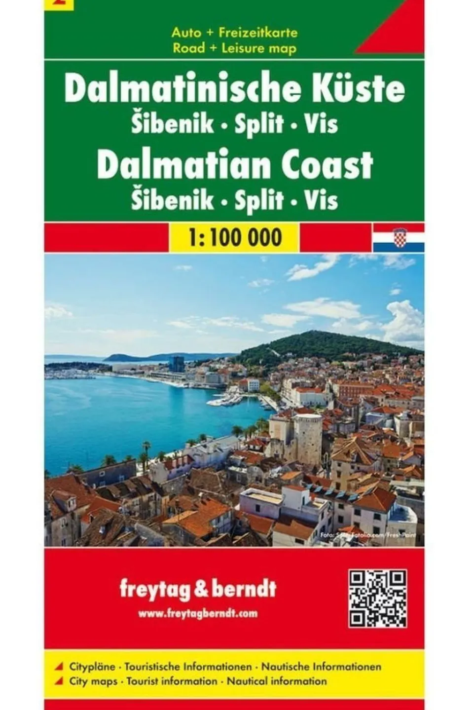 Freytag & Berndt Dalmatische Kust 2 Sibenik/Split/Vis f&b