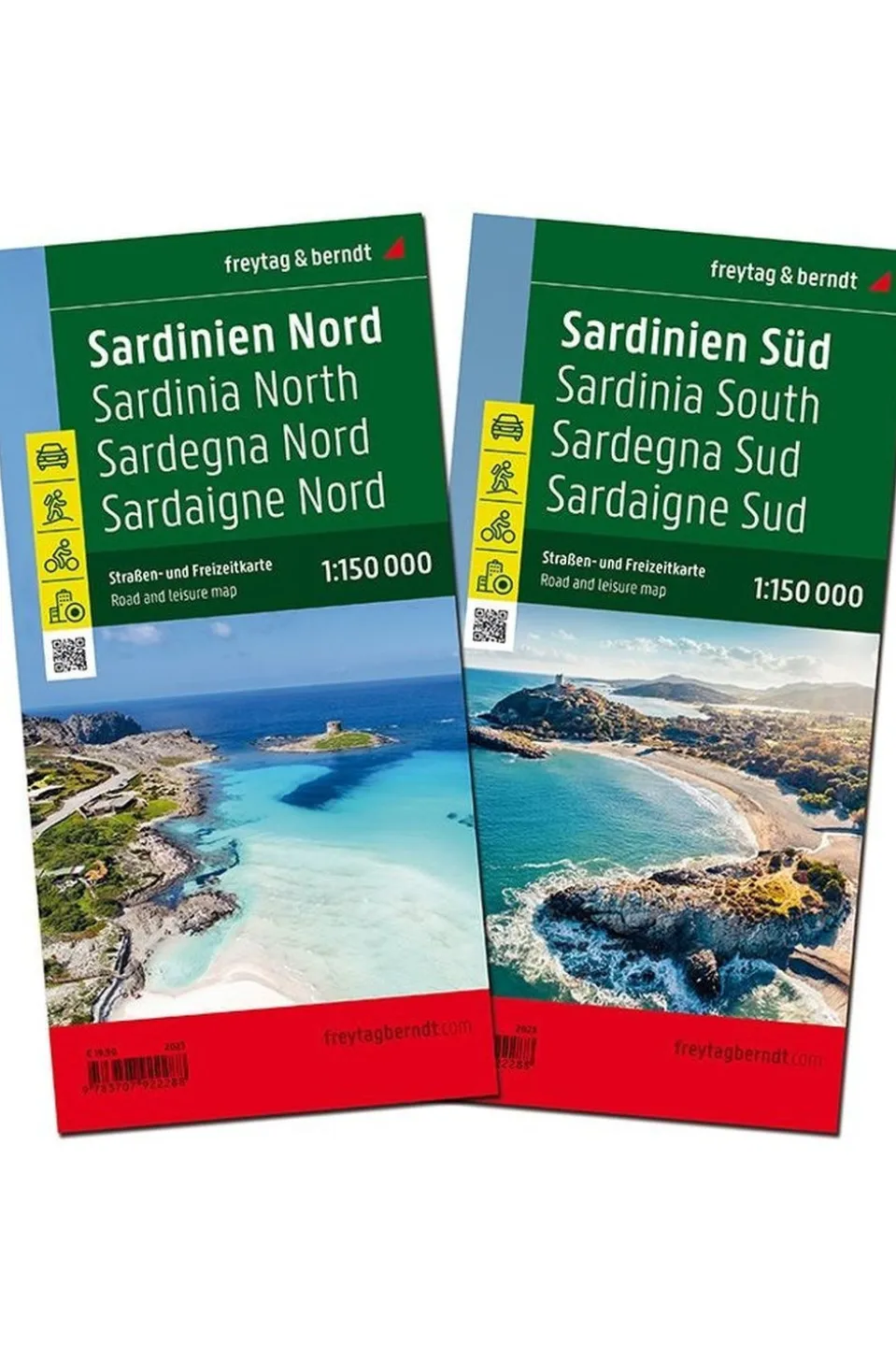 Freytag & Berndt Sardinië Noord + Zuid f&b (+r) + fietsroutes SET