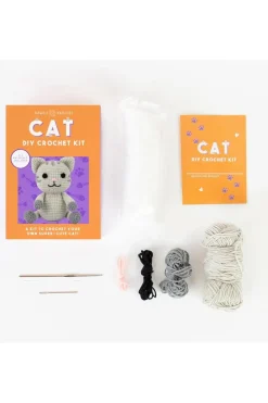 Gift Republic Speelgoed Diy Cat Crochet Kit
