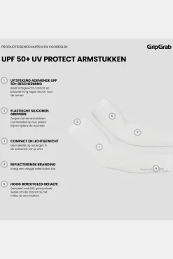 GripGrab Arm Warmers Gripgrab Upf 50+ Uv Protect Arm Sleeves