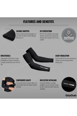 GripGrab Arm Warmers Upf 50+ Uv Protect Arm Sleeves