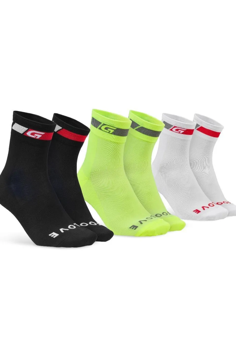 GripGrab Sokken Tricolor Regular Cut Socks Bundle