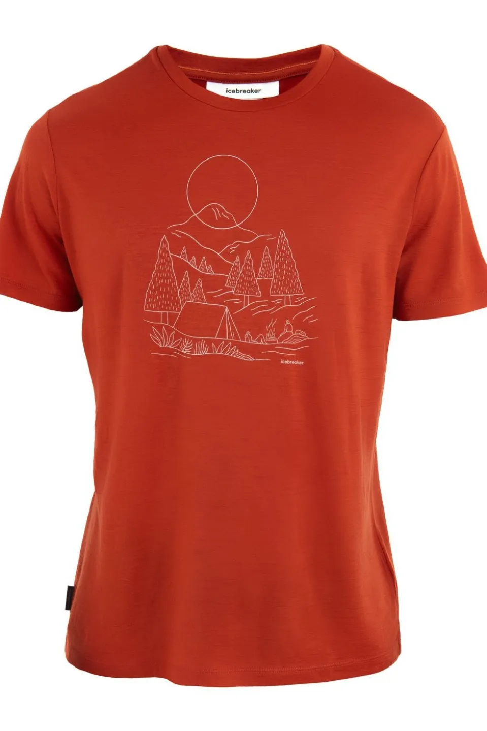 icebreaker T-shirt Men's Merino 150 Tech Lite III Ss Tee Sunset Camp