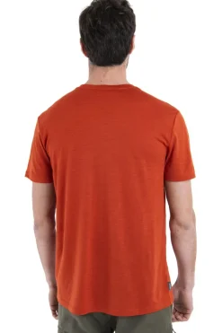 icebreaker T-shirt Men's Merino 150 Tech Lite III Ss Tee Sunset Camp