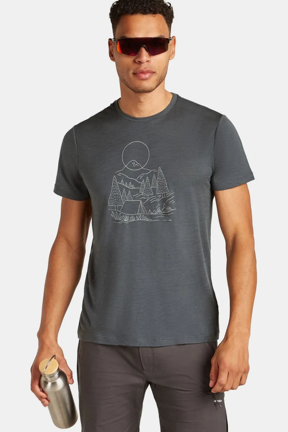 icebreaker T-shirt Men's Merino 150 Tech Lite III Ss Tee Sunset Camp