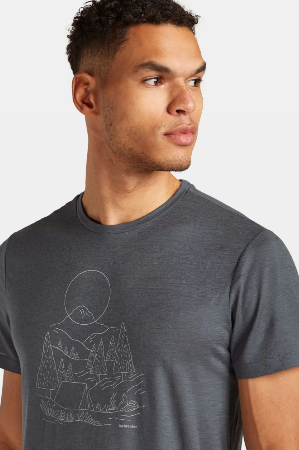 icebreaker T-shirt Men's Merino 150 Tech Lite III Ss Tee Sunset Camp