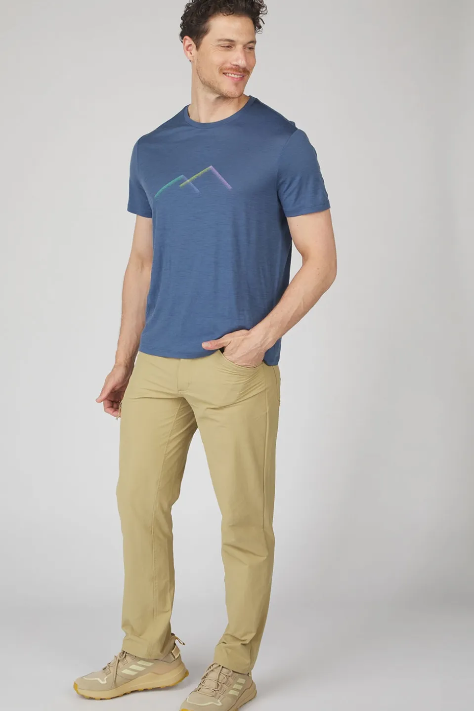 icebreaker T-shirt Men's Merino 150 Tech Lite III Ss Tee Peak Glow