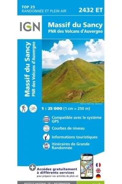 IGN Massif du Sancy PNR des Volcans d'Auvergne gps