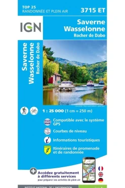 IGN Saverne - Wasselonne - Rocher de Dabo gps