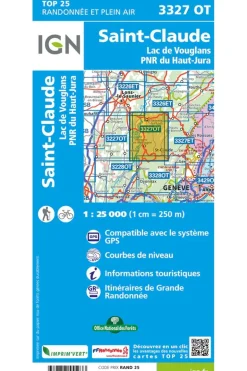 IGN St-Claude / Lac de Vouglans / PNR du Haut Jura gps