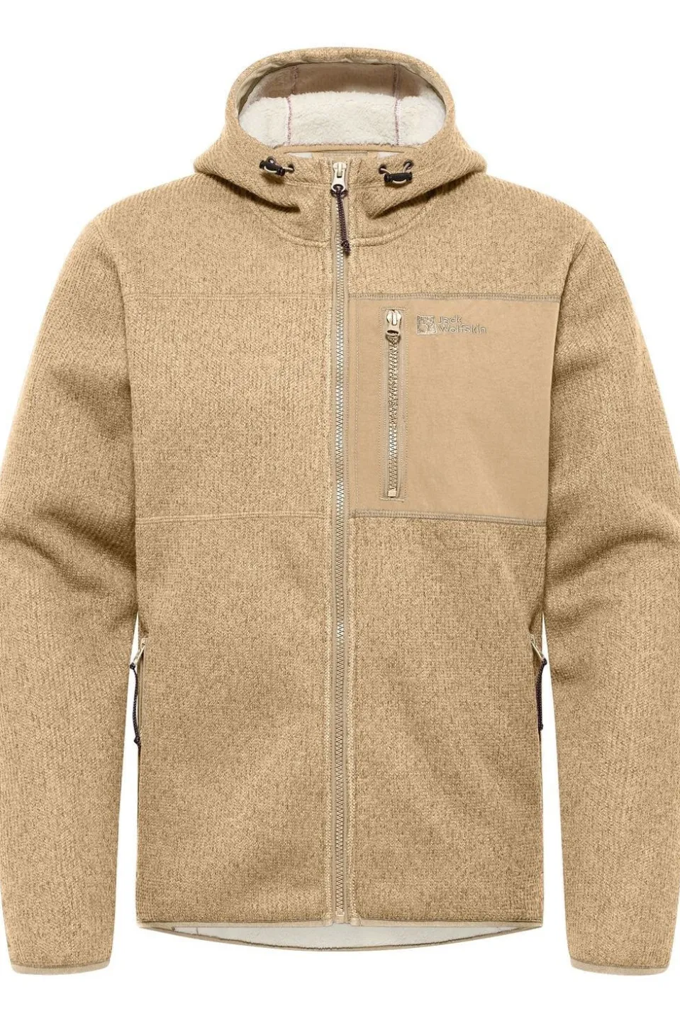 Jack Wolfskin Fleece Kaminfeuer Hooded Jkt M