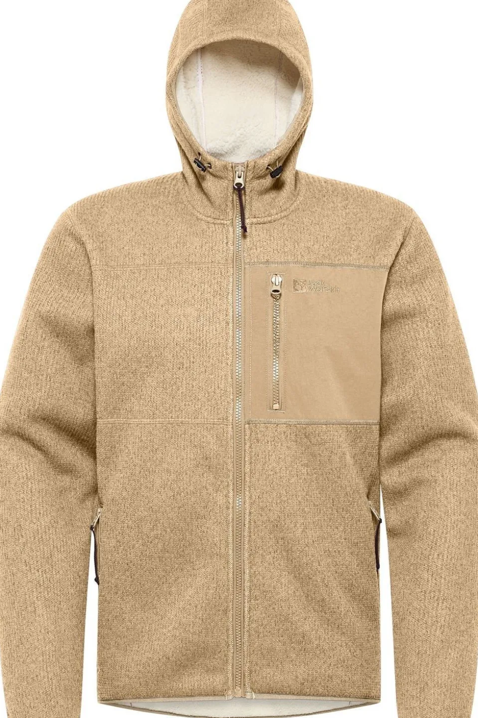 Jack Wolfskin Fleece Kaminfeuer Hooded Jkt M