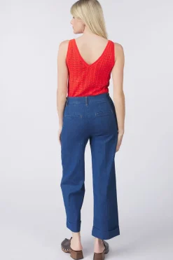 King Louie Jeans Lisa Culotte Chambray