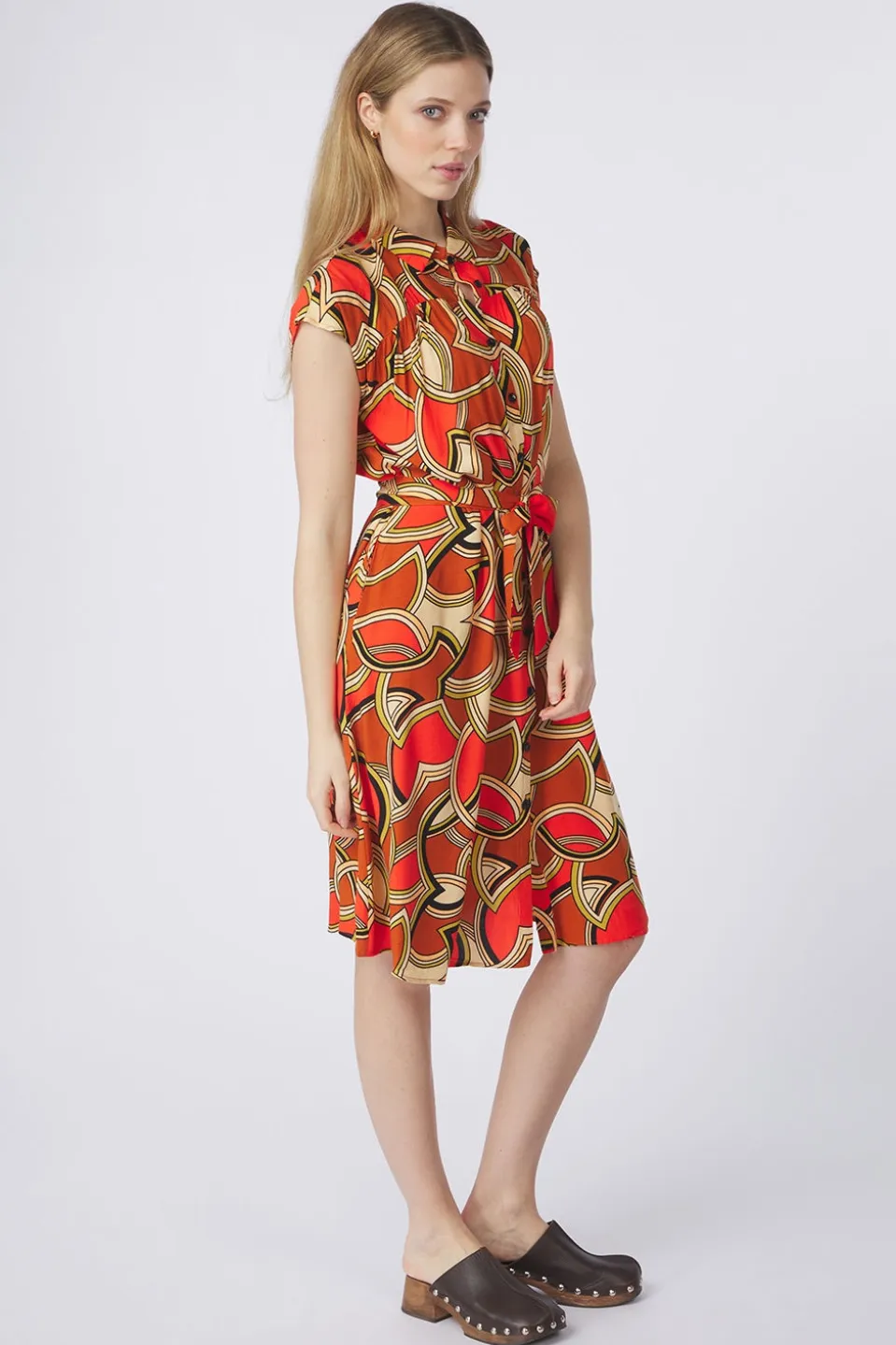 King Louie Jurk Amy Dress Mellow Dobby
