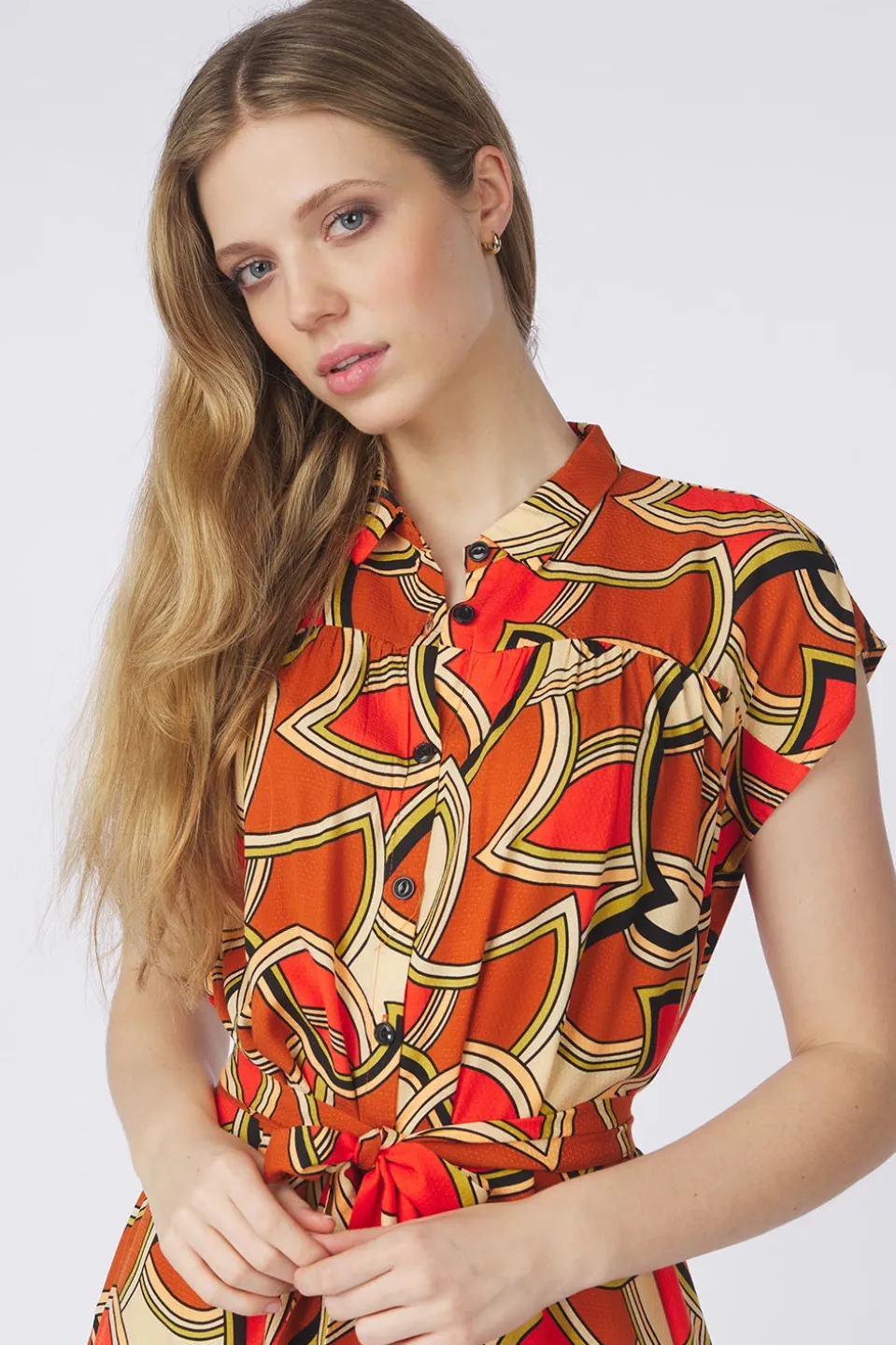 King Louie Jurk Amy Dress Mellow Dobby