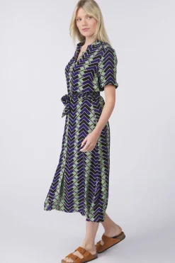 King Louie Jurk Olive Midi Dress Caen