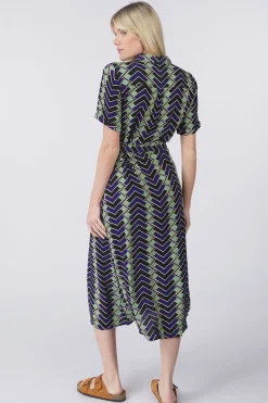 King Louie Jurk Olive Midi Dress Caen