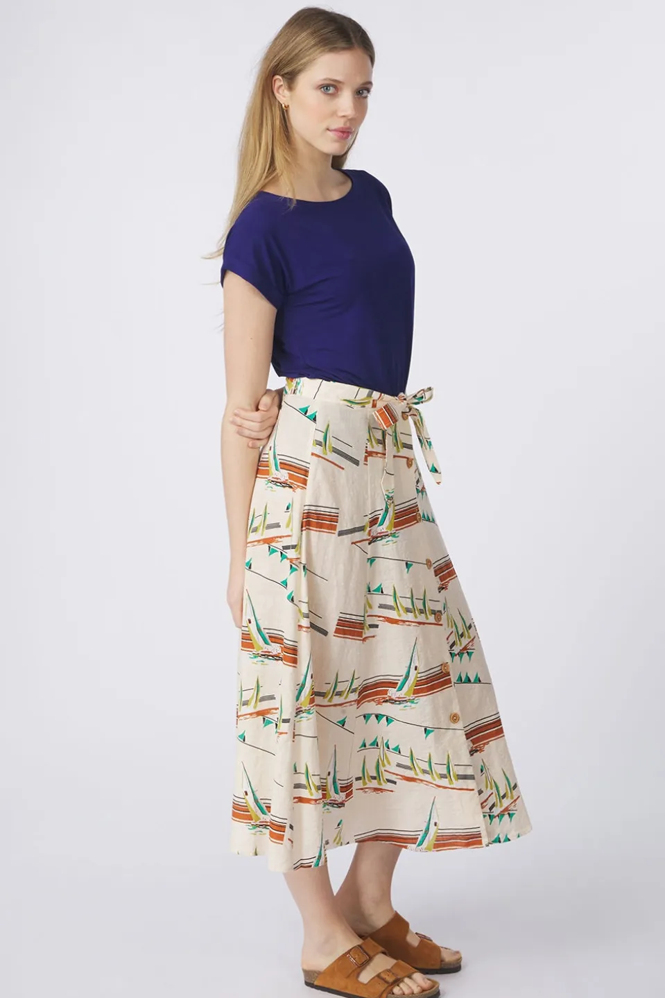 King Louie Rok Judy Midi Skirt Antibes