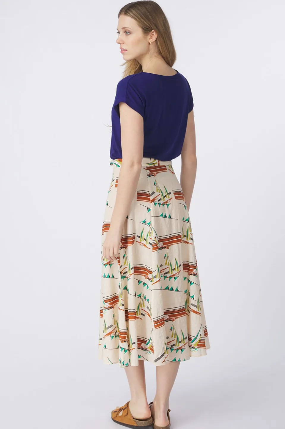 King Louie Rok Judy Midi Skirt Antibes