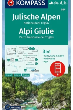 KOMPASS Julische Alpen 064 GPS r/v wp kompass D/I NP Triglav +AG