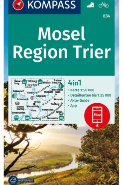 KOMPASS Mosel 834 Region Trier GPS r/v wp kompass +AG