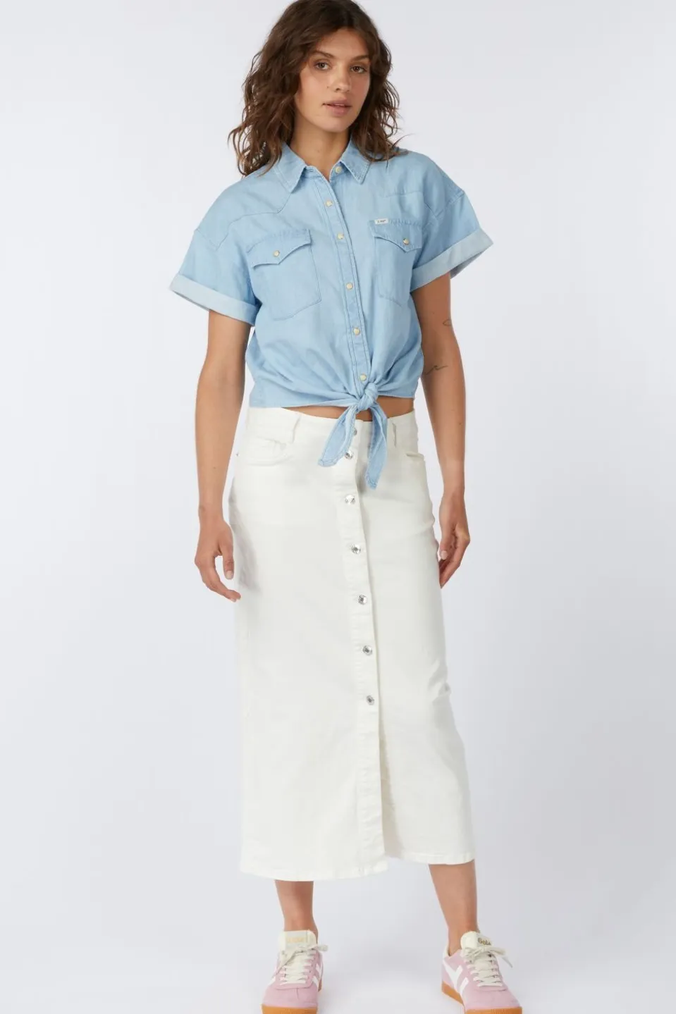 LEE Hemd Crop Tied Western