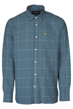 Lyle & Scott Hemd Houndstooth Check Flannel Vintage