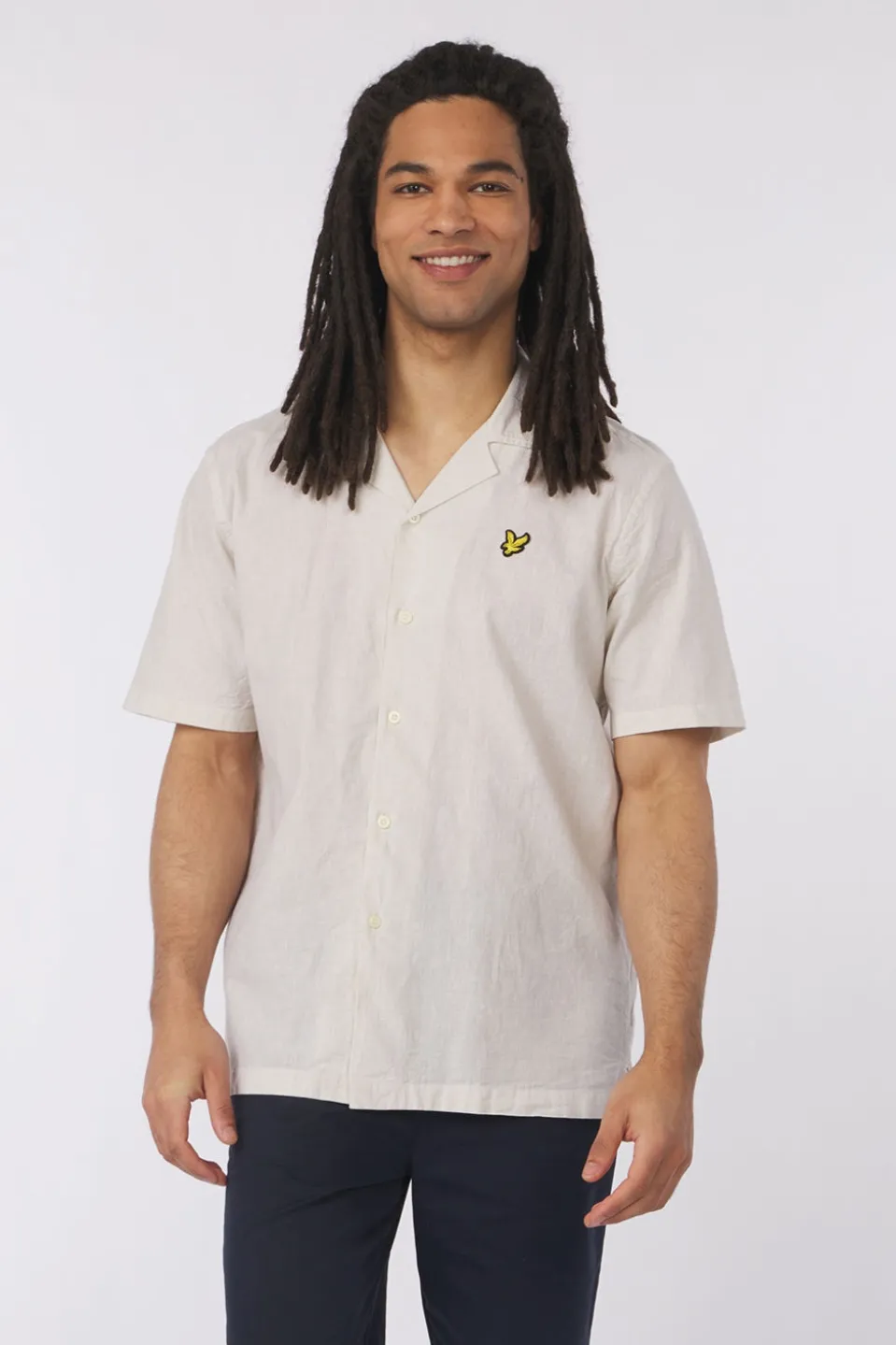 Lyle & Scott Hemd Linen Blend Oxford Revere Legacy