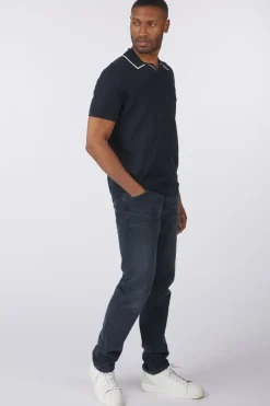 Lyle & Scott Polo Tipped Knitted Open Collar Tonal