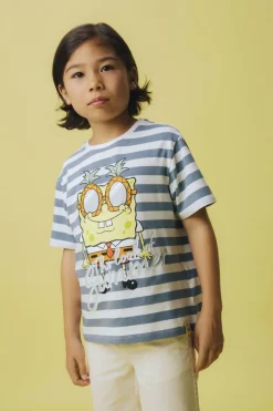 Name It T-Shirt Nkmmansa Spongsb Nreg Ss Top Box Cplg