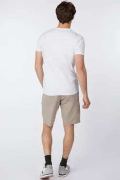 No Excess Short Shorts With Linen Garment Dyed