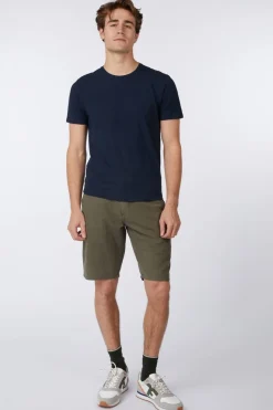 No Excess Short Shorts With Linen Garment Dyed