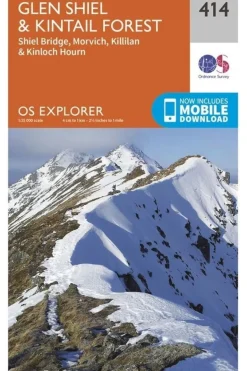 Ordnance Survey Glen Shiel / Kintail Forest exp 414