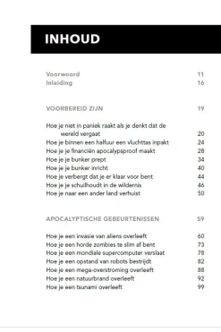 Outdoor Boek Zo Overleef Je De Apocalyps