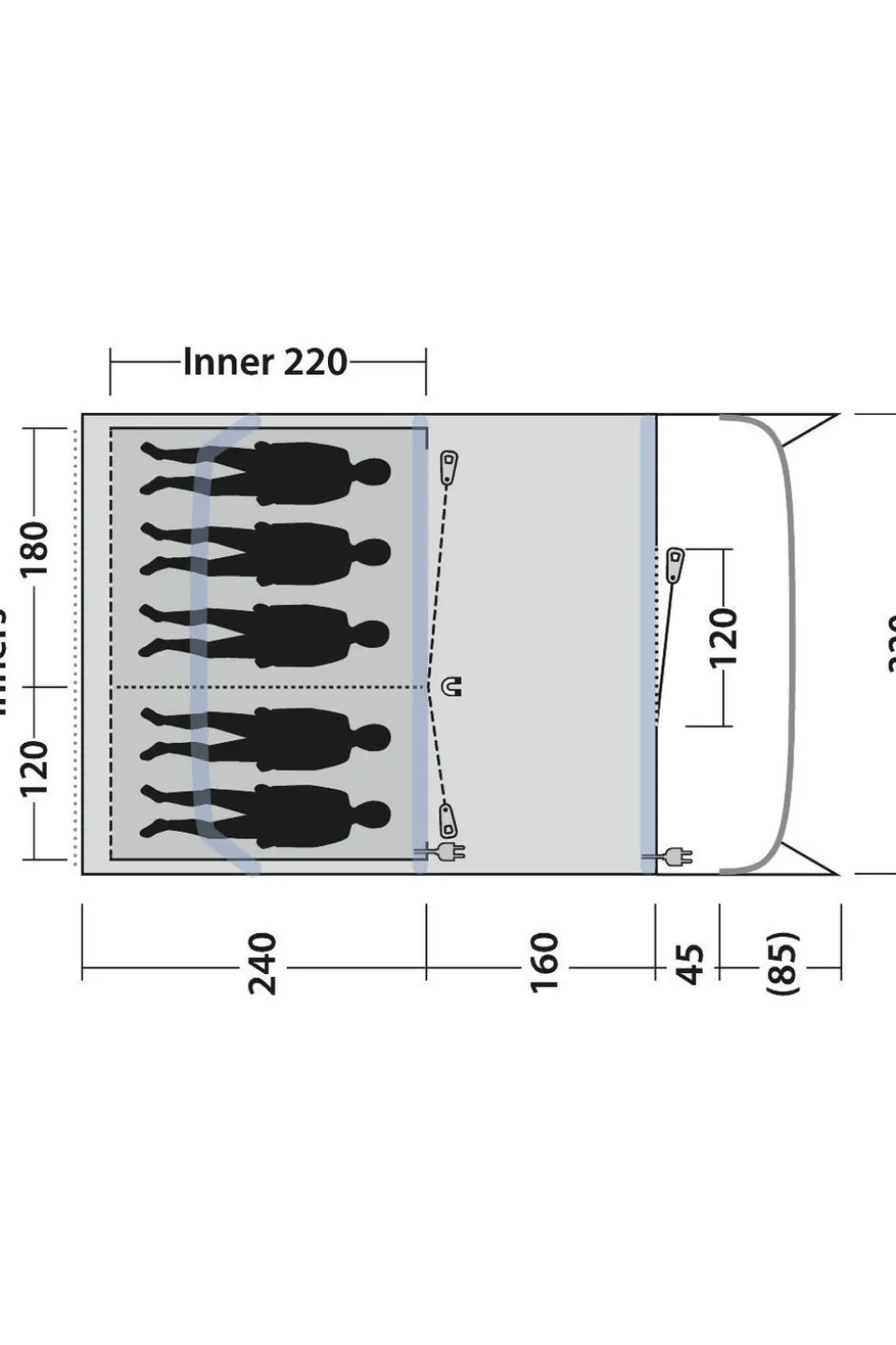 Outwell Tent Monterey 5 Air