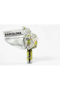 PALOMAR Barcelona crumpled city map