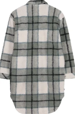 Passenger Clothing ltd Fleece Cloudy Recycled Sherpa Longline Fleece Shirt