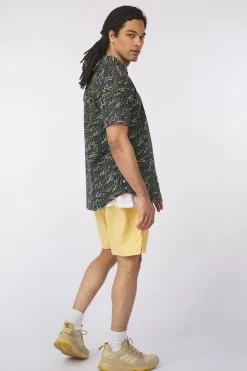 Passenger Clothing ltd Hemd Way Ripstop Printed Short Sleeve
