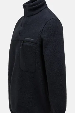 Peak Performance Fleece M Fleece Snap T-Neck