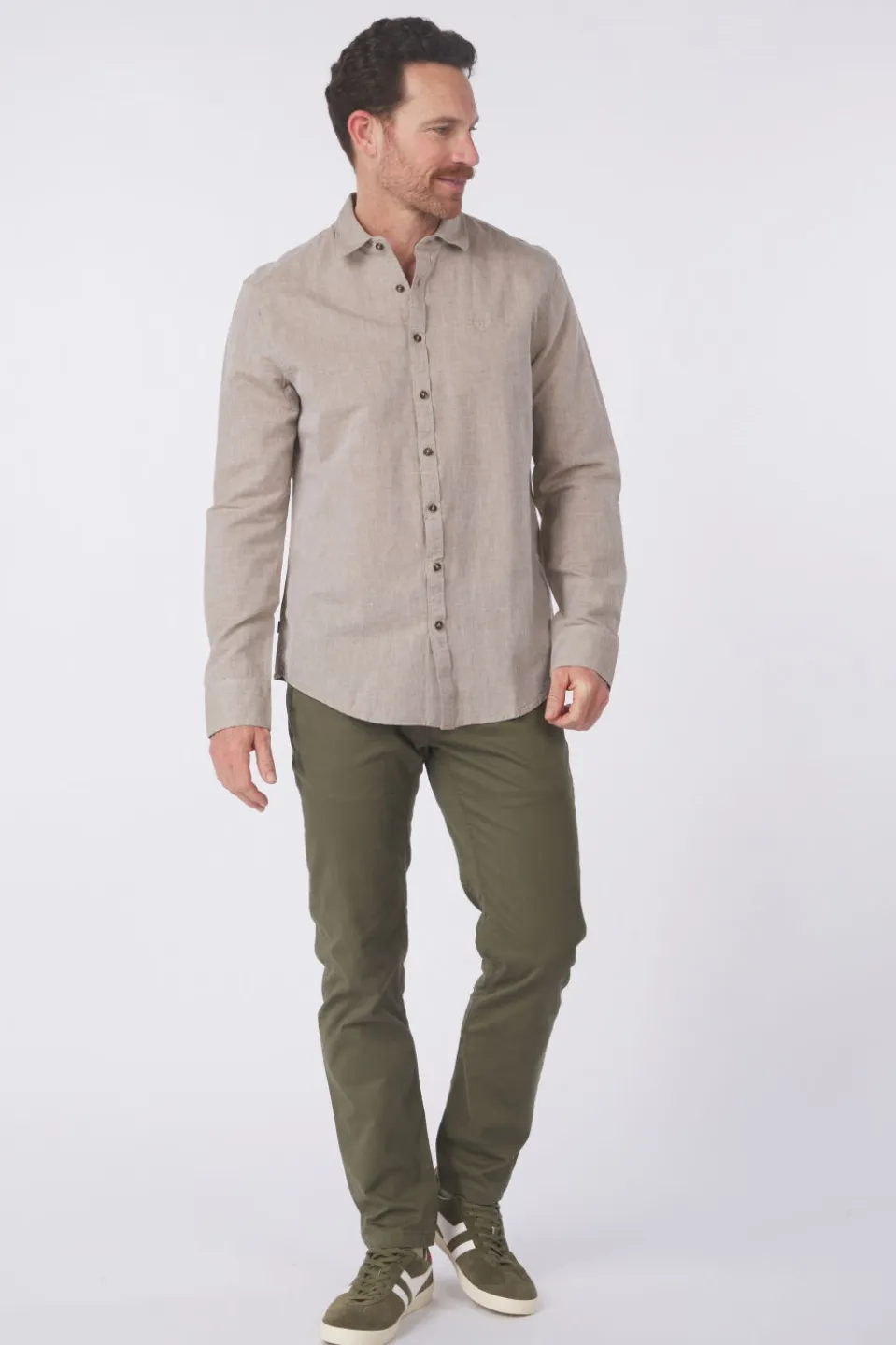 PME Legend Hemd Cotton Linen 2 Tone