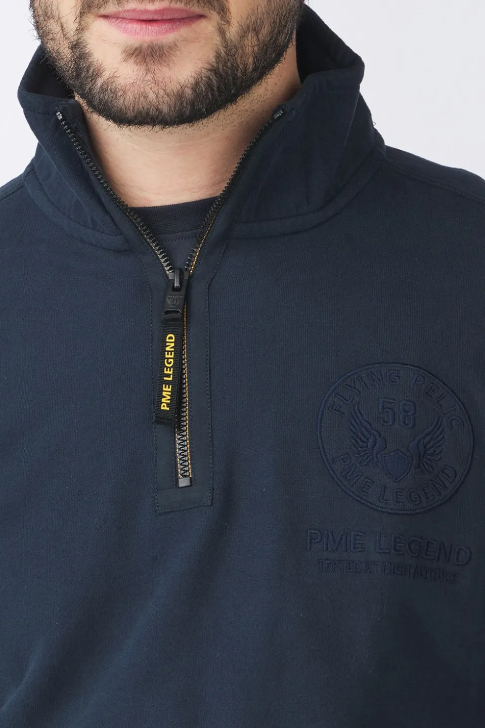 PME Legend Trui Half Soft Brushed Terry