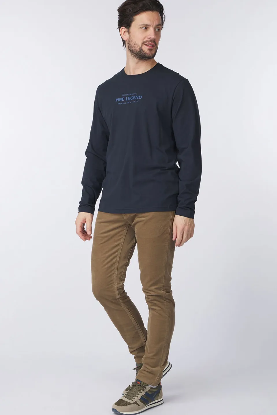 PME Legend T-Shirt Long Sleeve Cotton Elastan